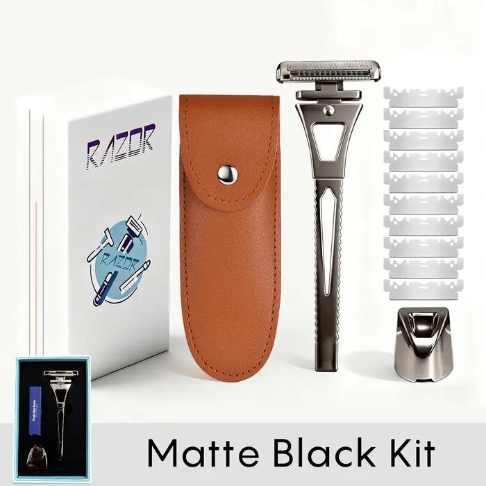 Whityle 24TS Glide Pro 4D Super acier inoxydable rasoir 4 Haft lame Kit