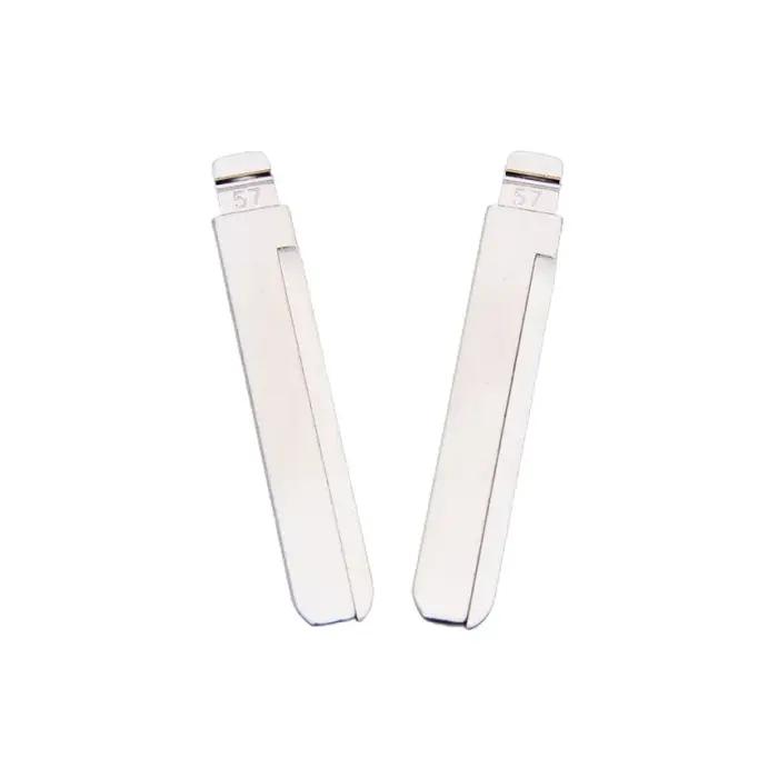 Lame de clé de voiture BYD01, 10 pièces/lot, KD 57 # Clé universelle vierge non coupée pour téléco
