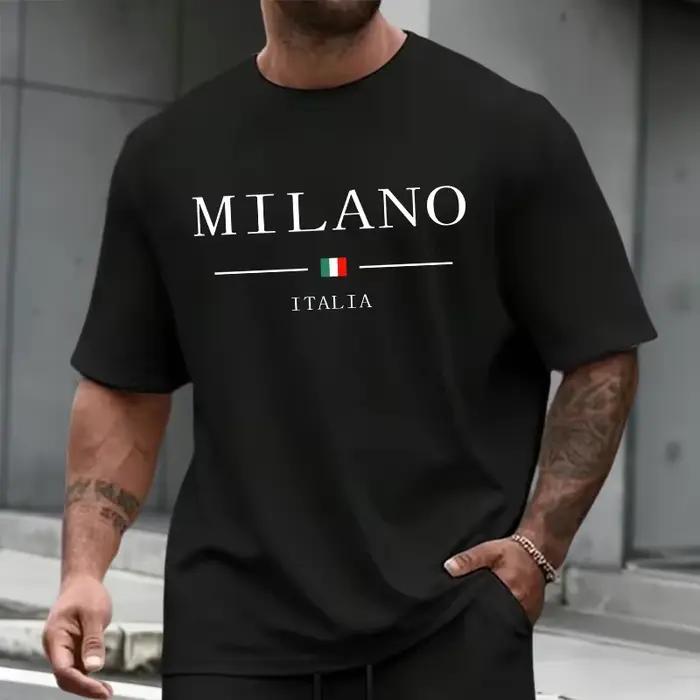 Ensemble de survêtement homme : T-shirt à manches courtes et short de sport – Collection été 2026 – Style italien –