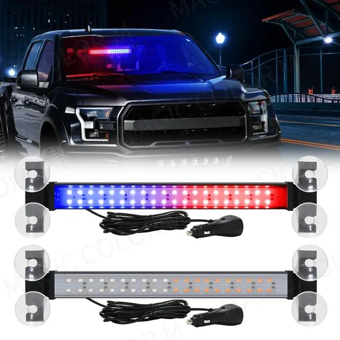 Lampe stroboscopique d'urgence à 40 LED, Flash d'avertissement, barre de pare-brise automatique, lam