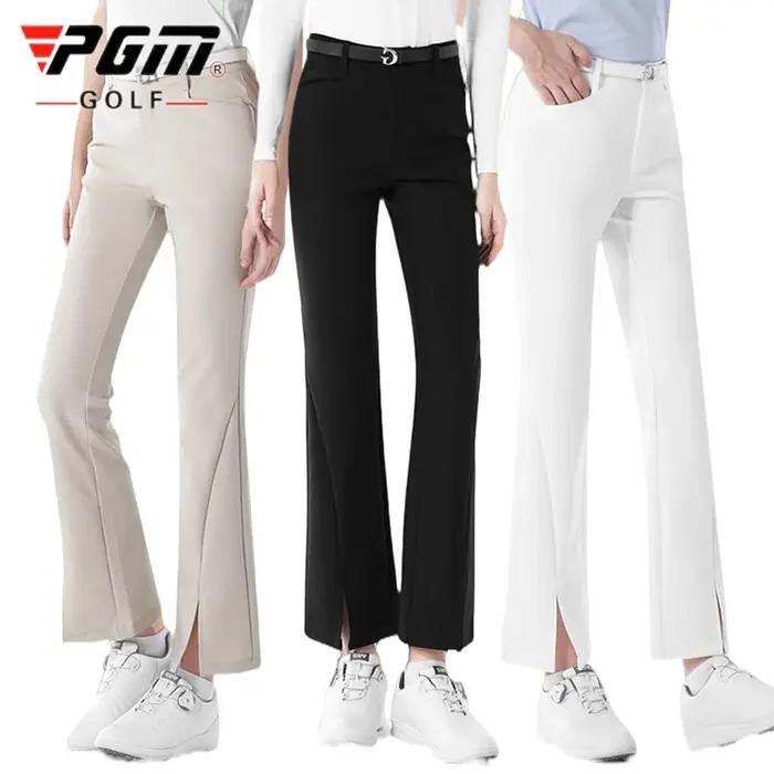 PGM femmes vêtements cheville évasé pantalon de Golf taille haute pantalons de Golf dames printemps pantalons de sport élastique fendu mince pantalons de survêtement