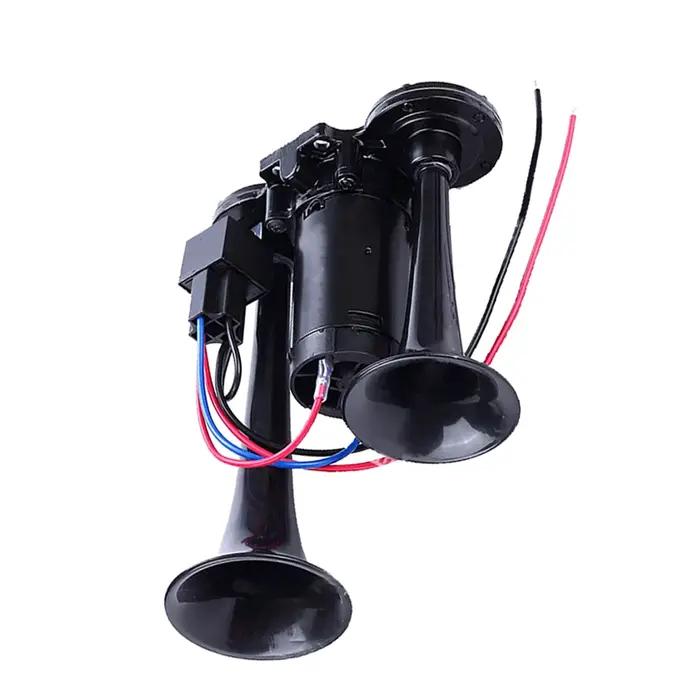 Kit de Cornes Super Fortes Universelles Double Trompette Pour Voitures Motos Camions Trains Bateaux Occasions Spéciales