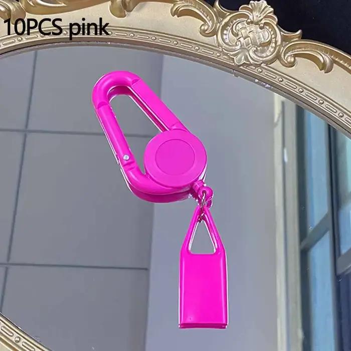 Lot de 10 étuis porte-briquet colorés avec clip