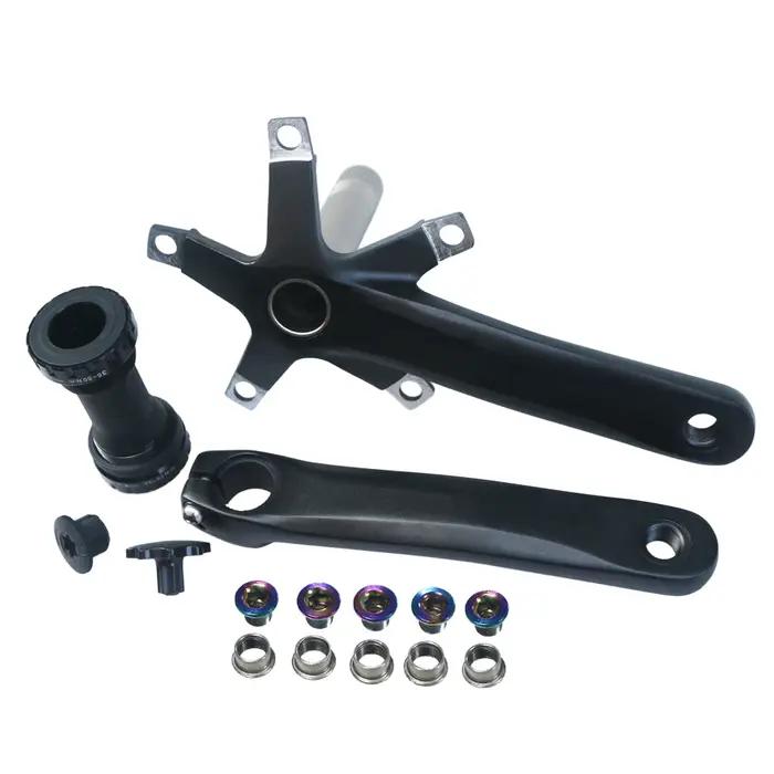 152mm 165mm 170mm 130BCD pédalier de vélo creux intégré simple vitesse 5 clous pliant vélo de route