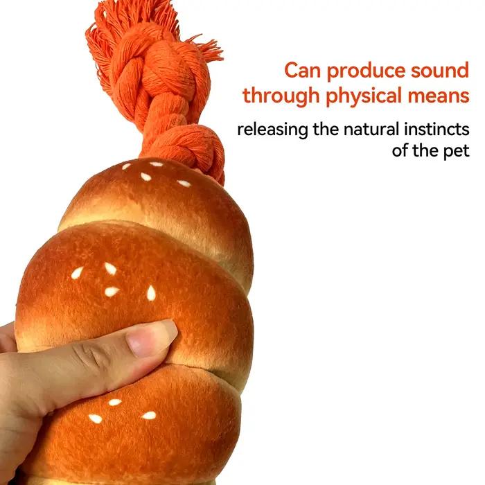Jouet en forme de saucisse pour animaux de compagnie, jouet à mâcher durable et sonore pour chiens, résistant à l'eau et adapté aux jeux interactifs et de loisirs