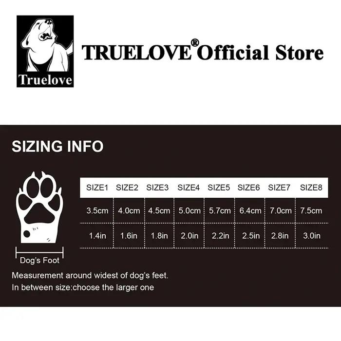 Chaussures pour chiens Truelove pour bottes et protections de pattes