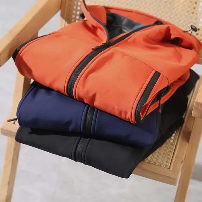 NUONEKO-Vestes à coque souple imperméables pour hommes, Sports de plein air, Chaud, Sourire, Coupe-v