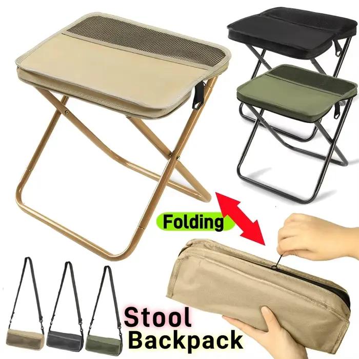 Tabouret pliant pour loisirs de plein air, camping et randonnée, voyages de pêche, tabouret portable