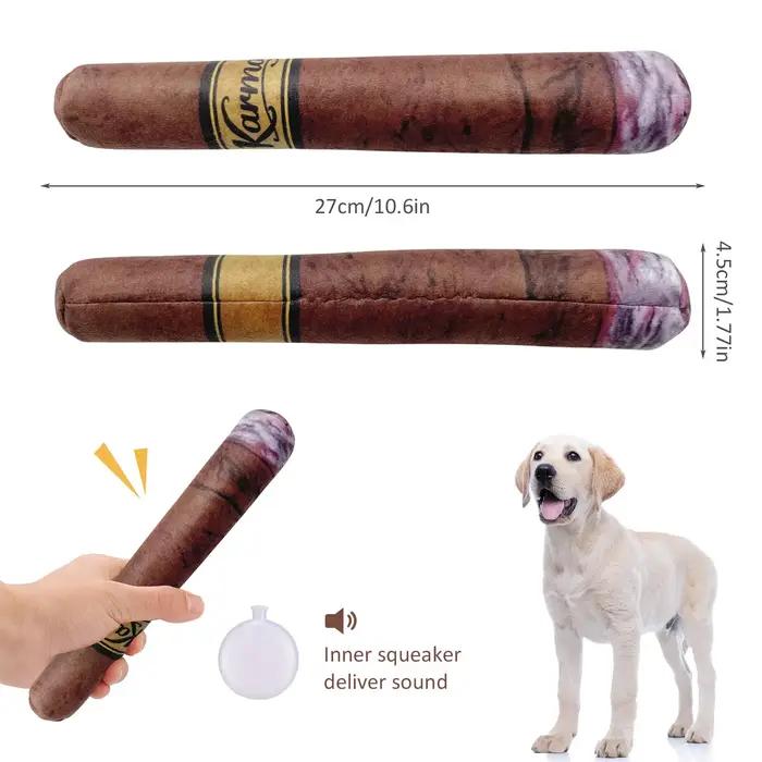 Jouet drôle pour chien avec son grinçant interactif et douceur remplie de coton en peluche pour chiots et chiens de