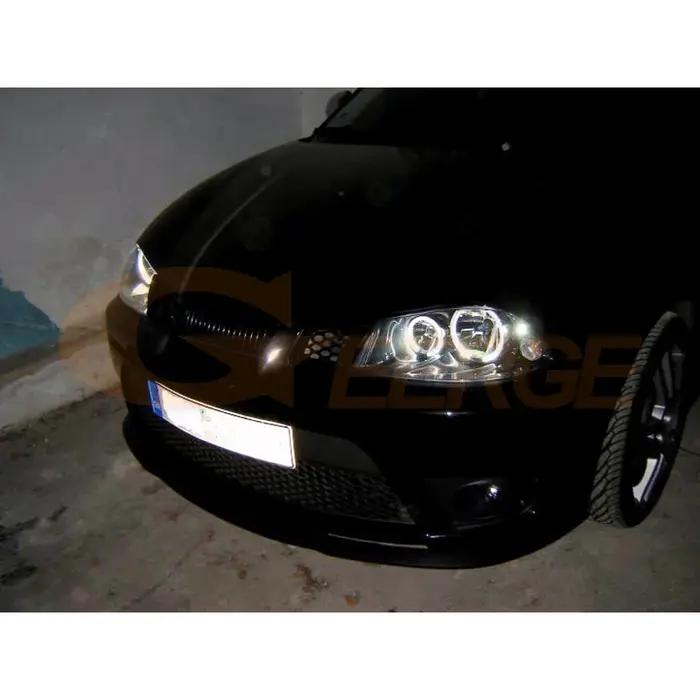 Anneaux Halo yeux d'ange CCFL Ultra lumineux, accessoires de voiture pour Seat Ibiza 6L Cordoba Face