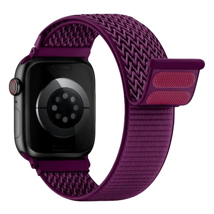 Bracelet nylon scrunchie sport pour Apple Watch 49mm 46mm 45mm 44mm 42mm 41mm 40mm