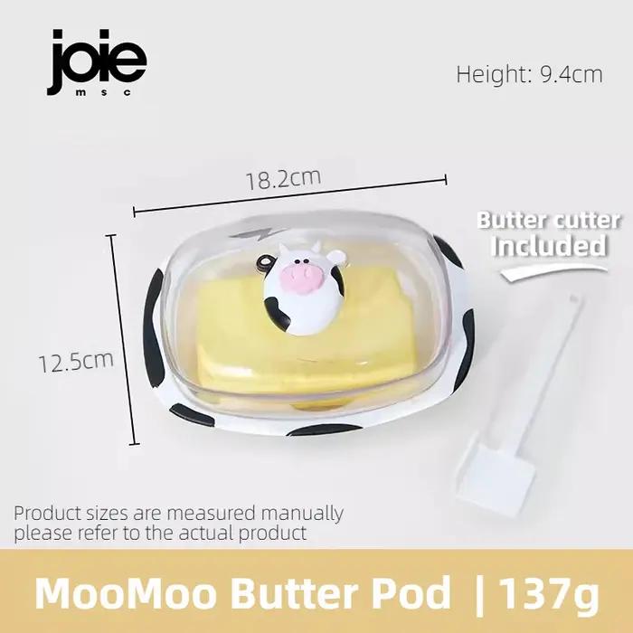 Joie MooMoo plat à beurre avec couvercle récipient