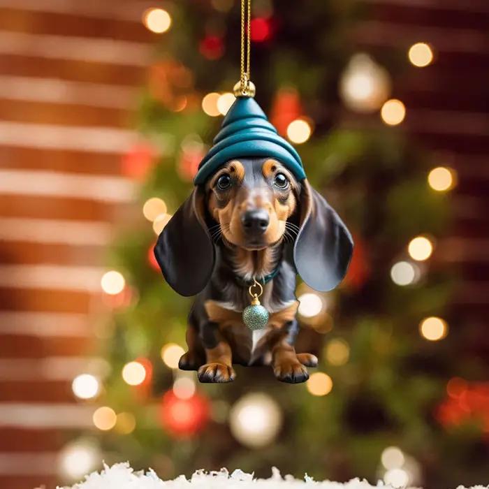 Ornements d'arbre de Noël de dessin animé mignon