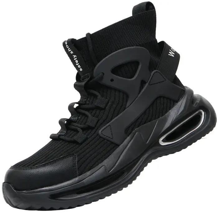 Chaussures de travail pour hommes S3, chaussures de sécurité haute sécurité avec embout en acier, bo