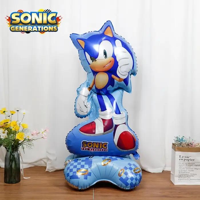 Ballons hérisson 3D soniques en aluminium, pour décoration de fête d'anniversaire, fournitures et ca