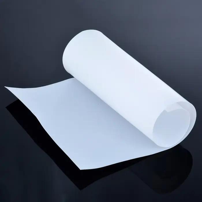 Film PTFE blanc 0.1mm 0.2mm 0.25mm 0.3mm, feuille de température haute résistance, feuille fine