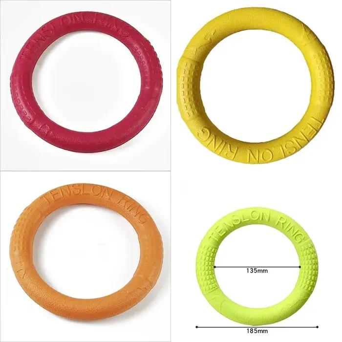 Jouets pour chiens : Anneaux en caoutchouc pour mâcher