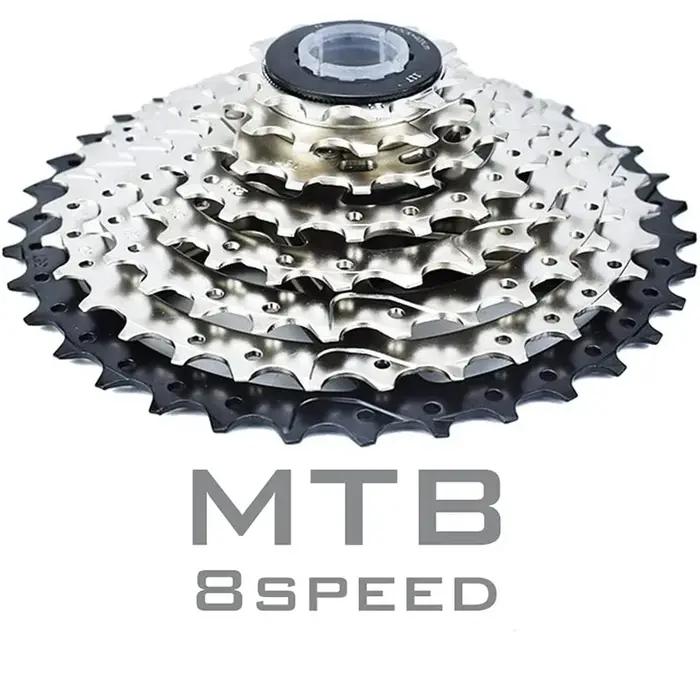Stalshine-Cassette VTT 8 vitesses 8V K7 11 46, roue libre en acier, volant d'inertie, pignons de vél