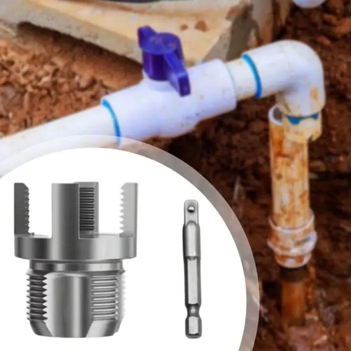 Outil de filetage de tuyau en alliage kaki pour plombiers et bricoleurs DN25 PPR PVC MPP