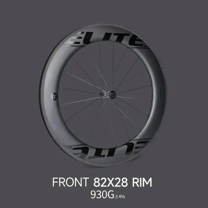 Jeu de roues carbone ELITEWHEELS AERO TT-Rim Brake pour vélo de triathlon
