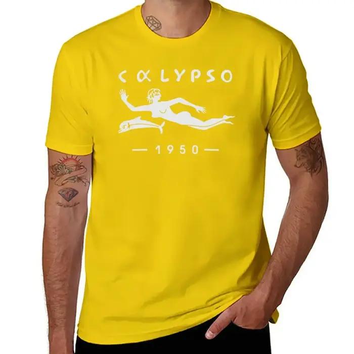 T-shirt graphique imprimé animal pour hommes style streetwear océanique montres Calypso Jacques Yves Cousteau quatre saisons décontracté