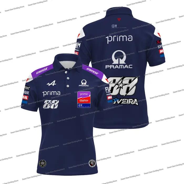 Nouveau Polo Homme 2026 Jack Miller 43 Toprak Razgatlioglu 7 T-shirt Pilote Moto Sport Séchage Rapid