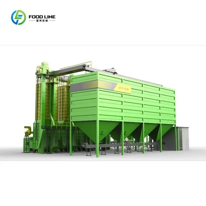 Séchoir à circulation centrale personnalisé pour séchoir à grains de 120 tonnes à vendre, séchage efficace de grande capacité pour les coopératures agricoles