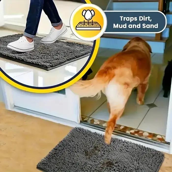 Polymères absorbants coordonnants lavables pour pattes boueuses, absorbent l'humidité, microcarence à séchage rapide, polymères de boue pour chiens, D343