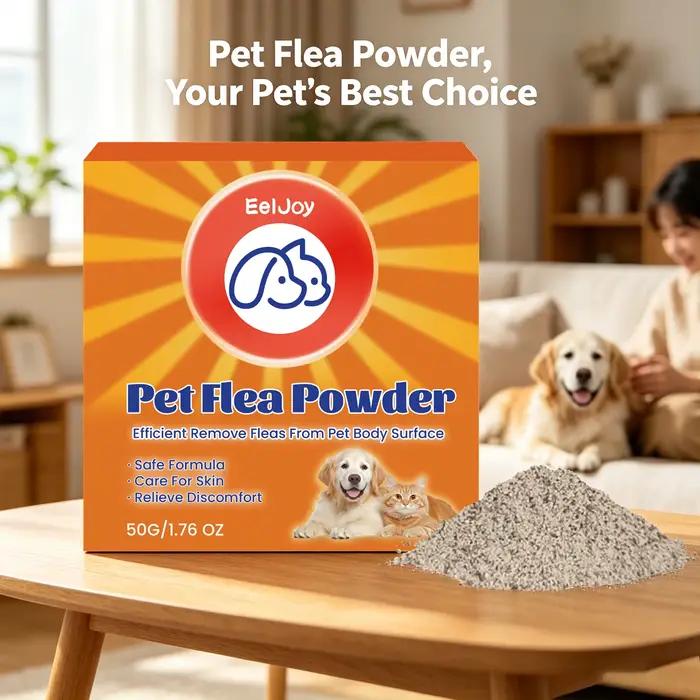 Poudre anti-puces pour animaux de compagnie