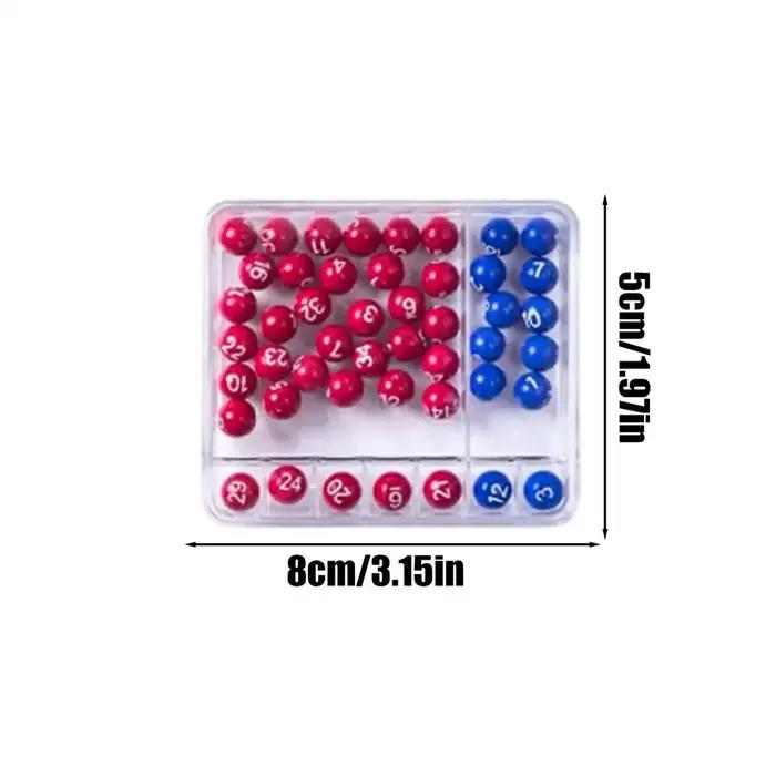 Appareil de sélection de numéro de loterie portable, machine de jeu de fête, boule bicolore et loterie, simple et facile à utiliser, accessoires de fête