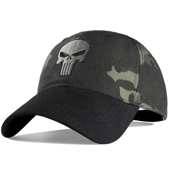 Casquette tactique baseball réglable snapback skull trucker été chasse pêche sport protection