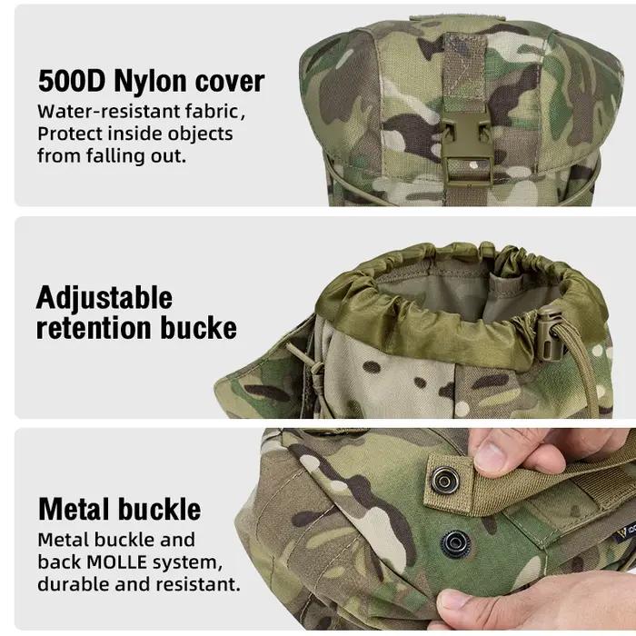 Poche tactique IDOGEAR GP polyvalente pour équipement MOLLE, sac de rangement utilitaire chasse