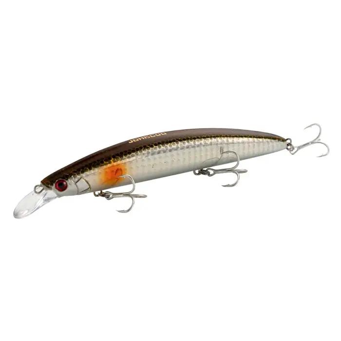 Jerkbait flottant longue coulée 130mm 23g leurre de pêche avec crochets de qualité Wobbler vairon pour perche de mer