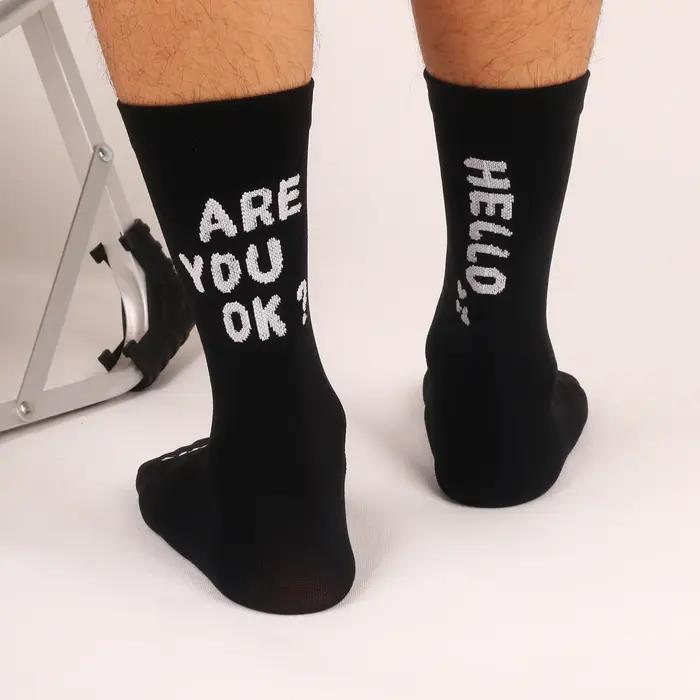 Chaussettes de chasse professionnelles respirantes séchage rapide élastiques unisexes mi-mollet sport