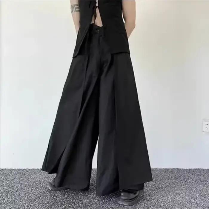 Pantalon superposé japonais d'avant-garde pour hommes