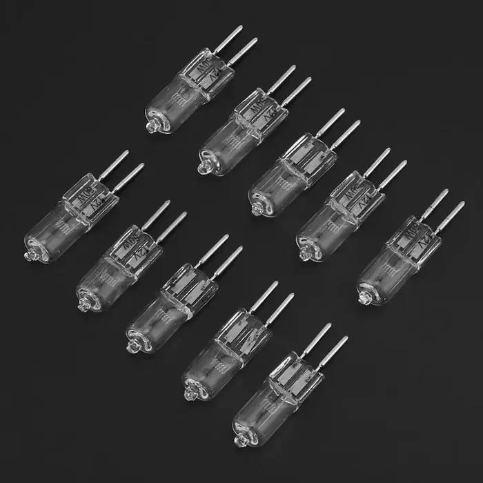 Ampoules halogènes G5.3 12V 20W/35W/50W, 10 pièces, lampes à capsules longue durée de vie, ampoules