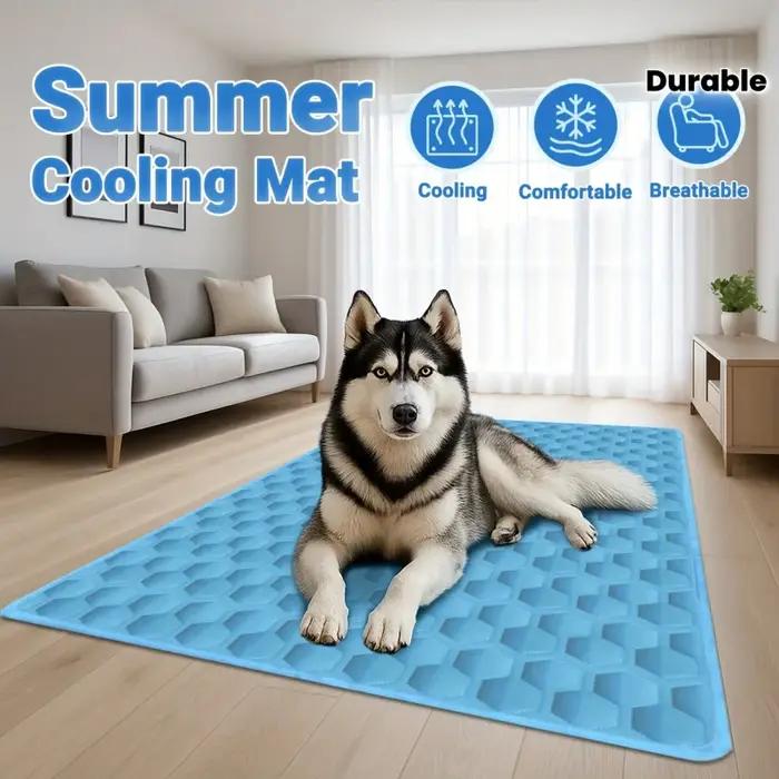 Tapis rafraîchissant en élasthanne pour chiens et chats, tapis de couchage respirant et élégant pour canapé et déplacement été