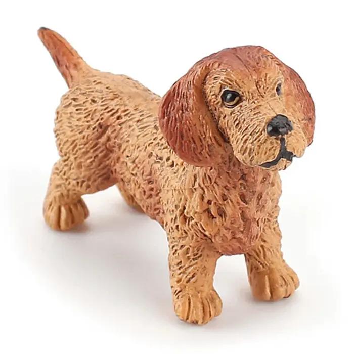 Figurines de chiots modernes pour la décoration de la maison, modèle d'animal miniature de simulatio