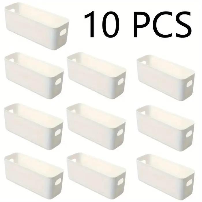 Boîte de rangement multifonctionnelle 10 pièces, boîte de rangement de bureau durable de grande capacité, rangement de sous-vêtements adapté au stockage d'articles divers