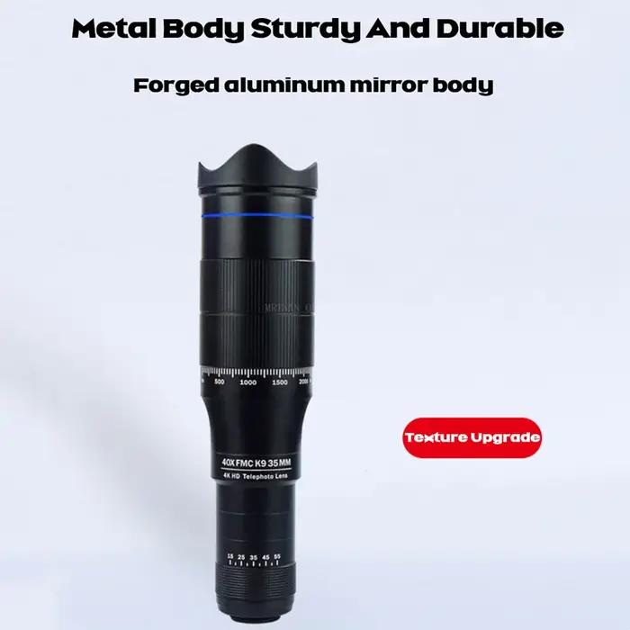 Objectif télé 40x HD pour smartphone - Mini télescope métal camping tourisme observation