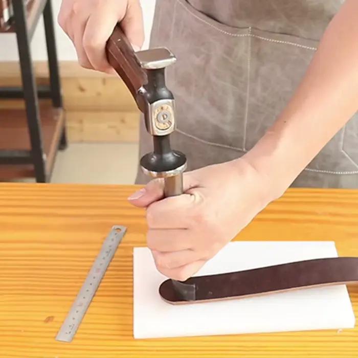 WUTA SPC-Jolie çon pour trous en cuir, sangle, ceinture, coupe demi-rond, bricolage, outils d'artisa