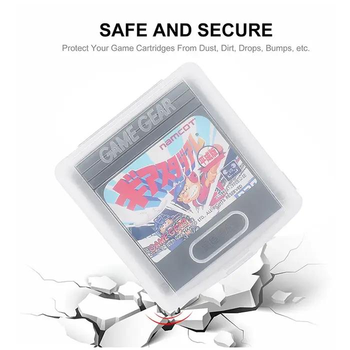 (NOUVEAU) Étui transparent pour cartouche Game Gear, boîte de rangement protectrice pour cartouche Game Gear, présentoir pour carte de jeu individuelle