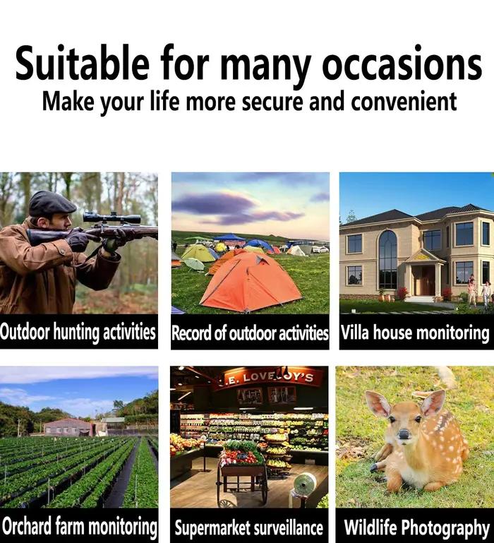 PR4000 WiFi caméra de chasse Bluetooth 1080P 32MP Vision nocturne infrarouge IP66 étanche 2.0 pouces