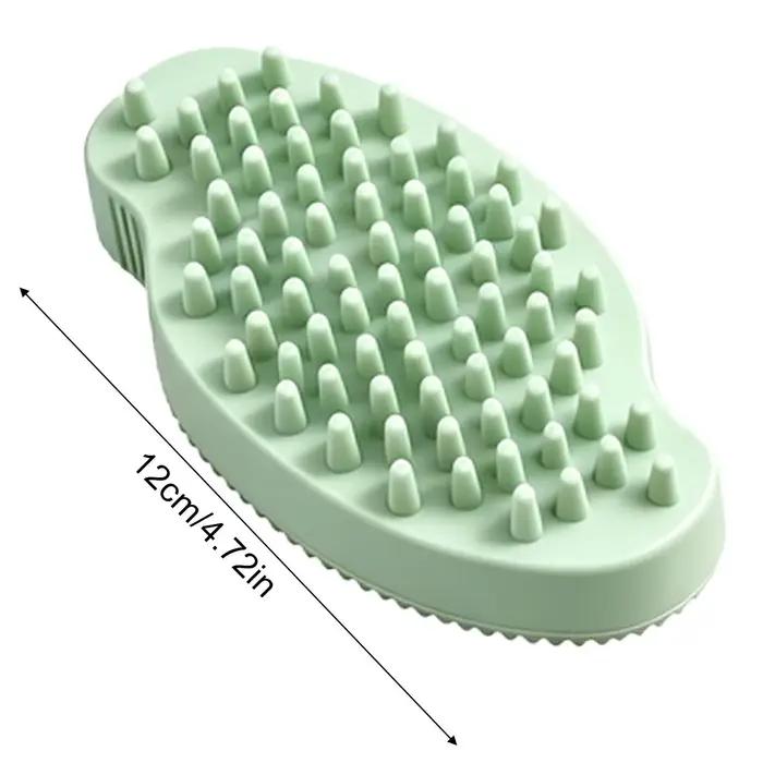 Brosse de bain pour chien avec poignée antidérapante