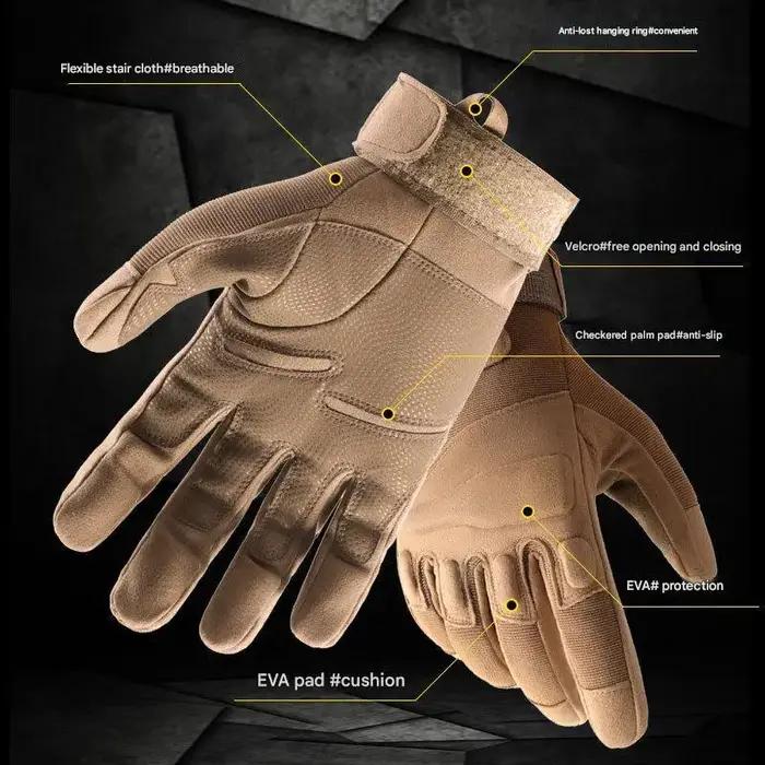 Gants tactiques hiver hommes épais coque caoutchouc - Protection froid, écran tactile, équitation, outdoor