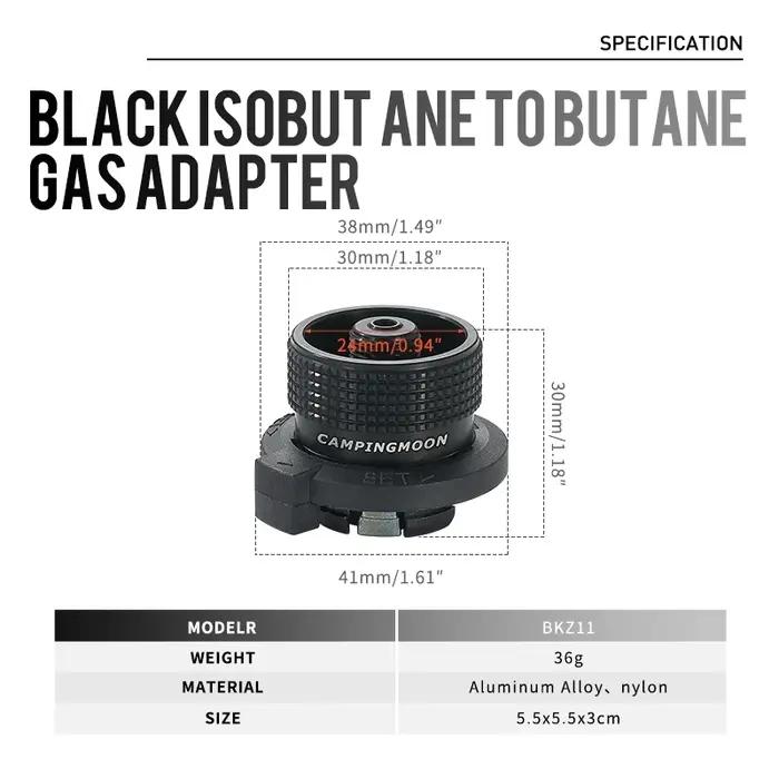 CAMPINGMOON extérieur BKZ11 adaptateur de cartouche de gaz Butane en acier inoxydable réservoir de gaz