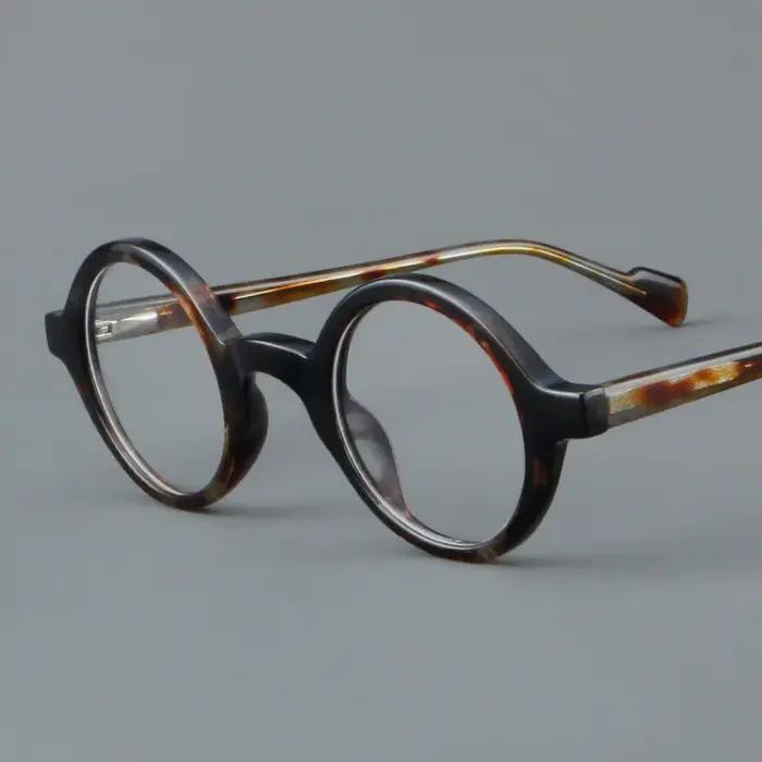 Monture de lunettes ronde rétro pour hommes et femmes, cadre de lunettes de planche, ultra léger, à