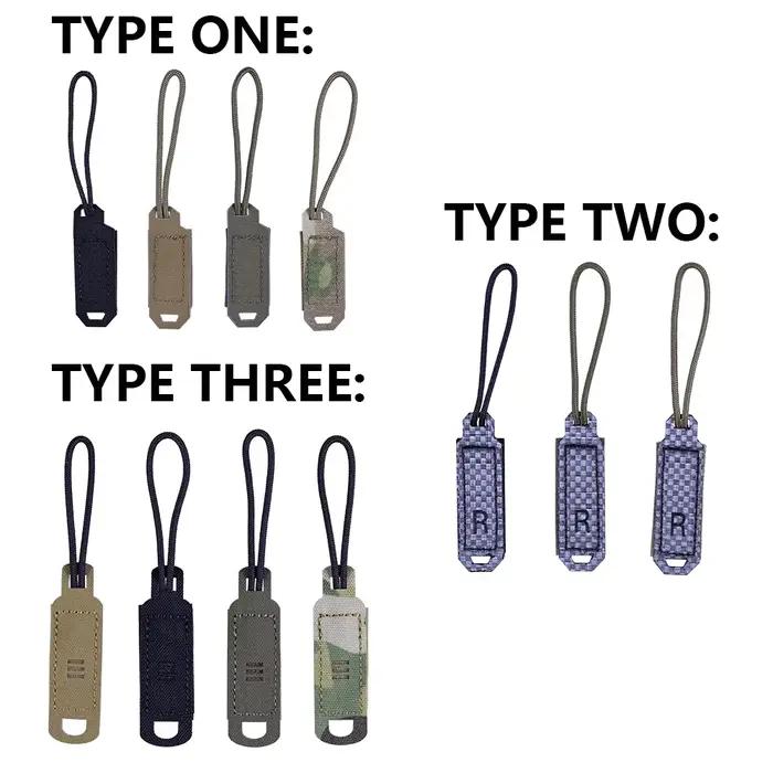 Poignées de fermeture éclair tactiques pour sac de chasse - Système MOLLE 1000D nylon laser