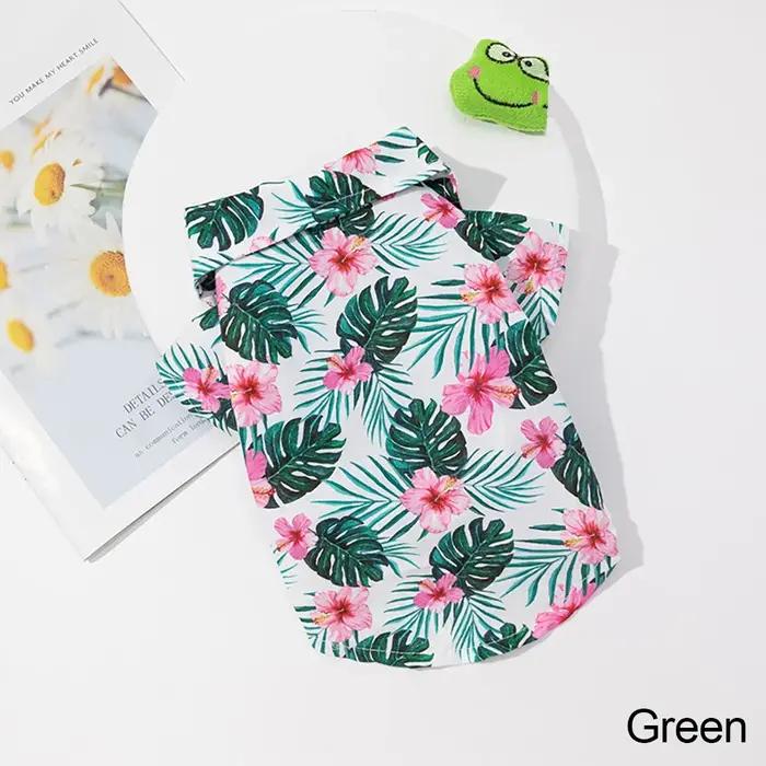 Chemises de Style hawaïen pour chiens de petite et moyenne taille, vêtements pour chiots et chats, R