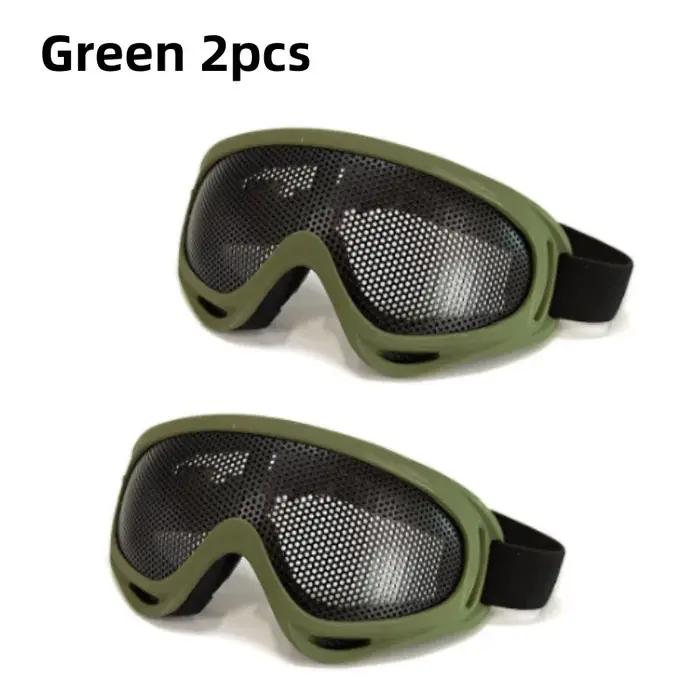 Lunettes de protection métalliques pour chasse airsoft - Résistance aux chocs sports extérieurs